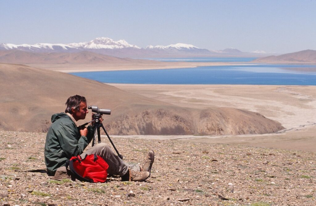 George sits with scope TIB Scans  (80) Large