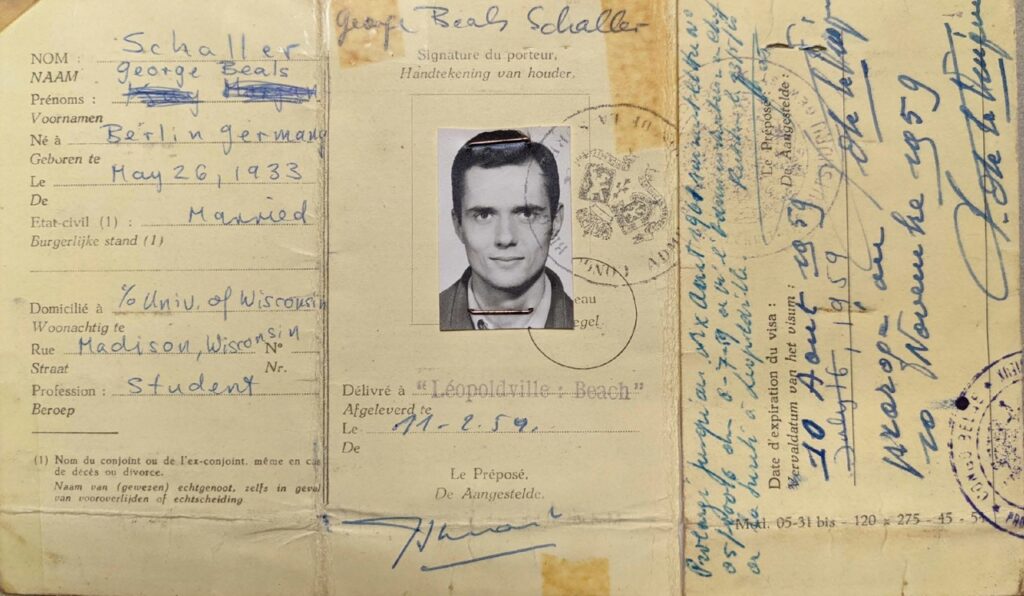 By the second year of Schaller’s gorilla study, his visas no longer came from Brussels but from the newly independent République du Congo