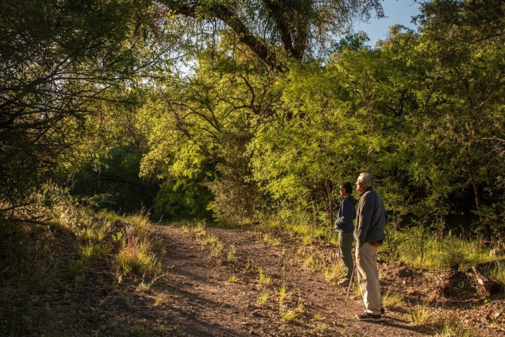Miriam Horn & George Schaller in the US-Mexico borderlands. Photo credit: Beth Wald