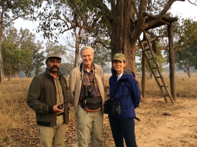 2020 Jan17 Krishnamurty, GS & MH at Barasingha Enclosure, Kanha_Belinda Wright-IMG_7611 Medium